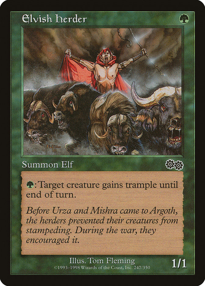 Elvish Herder [Urza's Saga] | Grognard Games