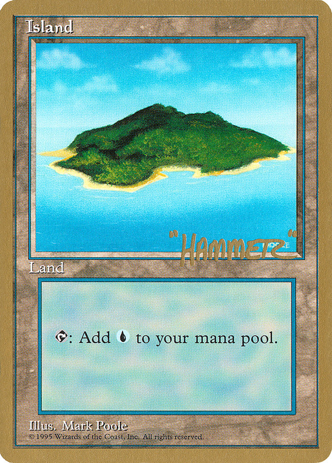 Island (shr367) (Shawn "Hammer" Regnier) [Pro Tour Collector Set] | Grognard Games