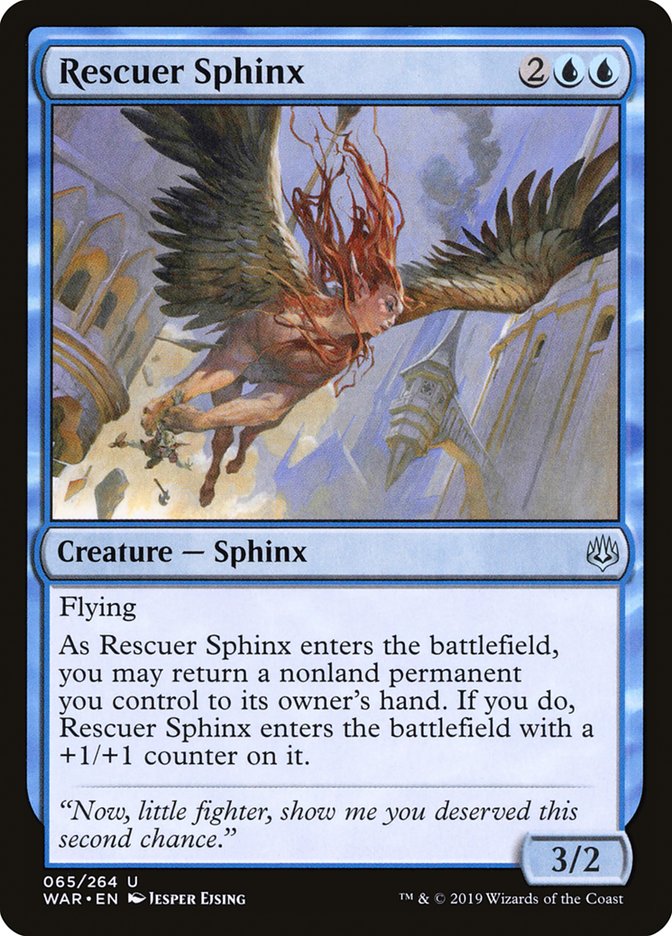 Rescuer Sphinx [War of the Spark] | Grognard Games