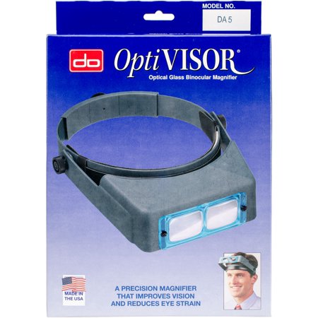 Donegan DA-5 OptiVisor Headband Magnifier, 2.5x Magnification, 8" Focal Length | Grognard Games