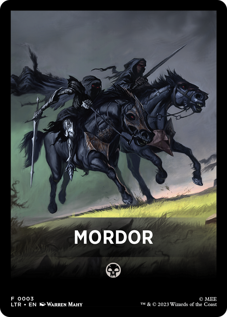 Mordor Theme Card [The Lord of the Rings: Tales of Middle-Earth Tokens] | Grognard Games