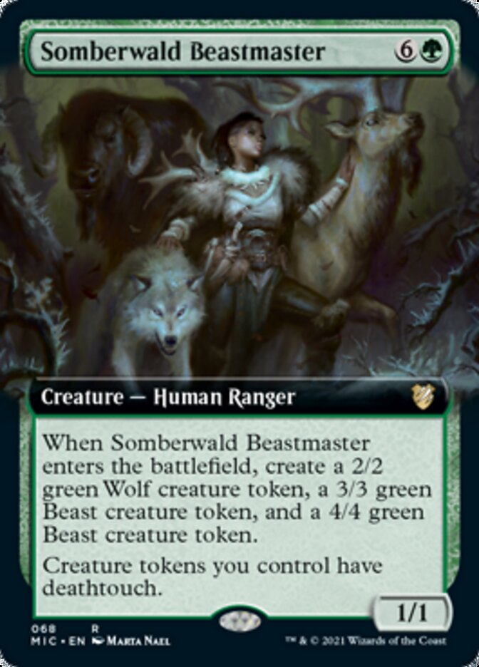 Somberwald Beastmaster (Extended) [Innistrad: Midnight Hunt Commander] | Grognard Games