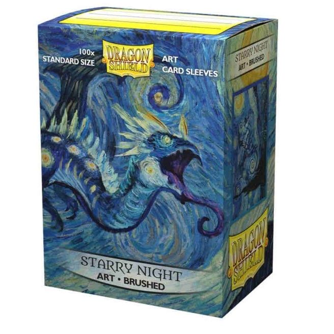 Dragon Shield Limited Edition Brushed Art Sleeves - Starry Night (100-Pack) - Dragon Shield Card Sleeves | Grognard Games