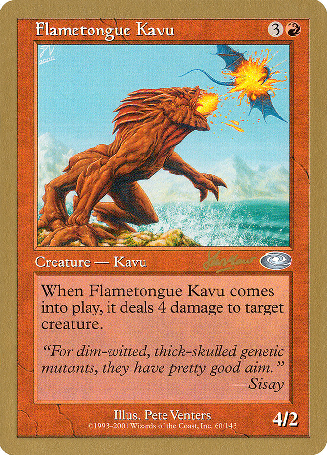 Flametongue Kavu (Sim Han How) [World Championship Decks 2002] | Grognard Games