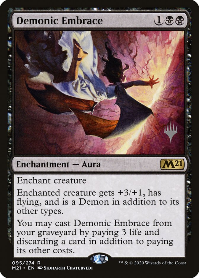 Demonic Embrace (Promo Pack) [Core Set 2021 Promos] | Grognard Games