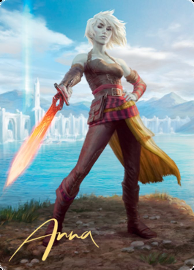 Nahiri, Heir of the Ancients 1 Art Card (Gold-Stamped Signature) [Zendikar Rising Art Series] | Grognard Games
