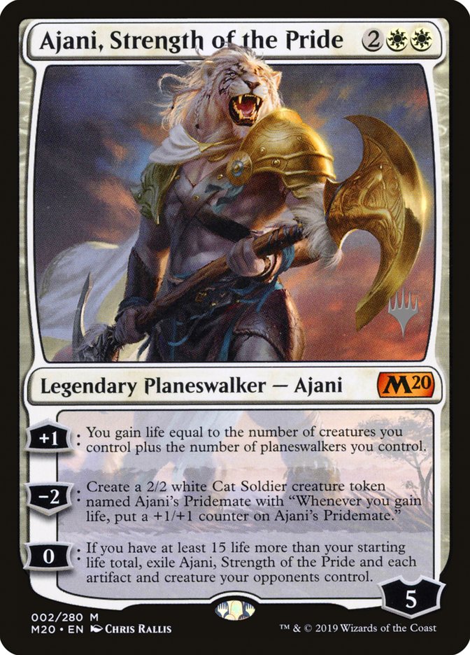 Ajani, Strength of the Pride (Promo Pack) [Core Set 2020 Promos] | Grognard Games