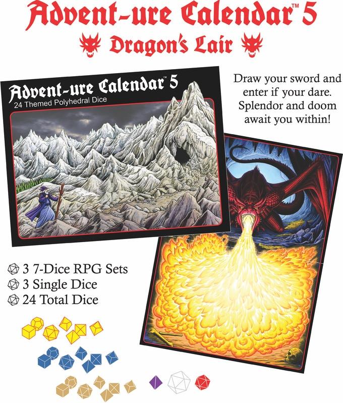 Advent-ure Dice Calendar 5: Dragon's Lair | Grognard Games