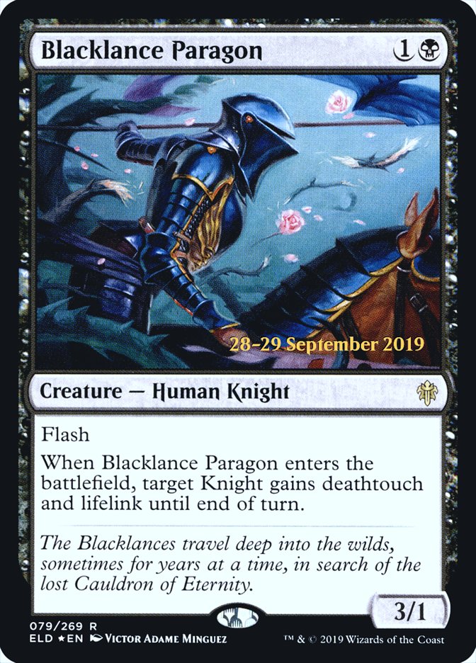 Blacklance Paragon  [Throne of Eldraine Prerelease Promos] | Grognard Games