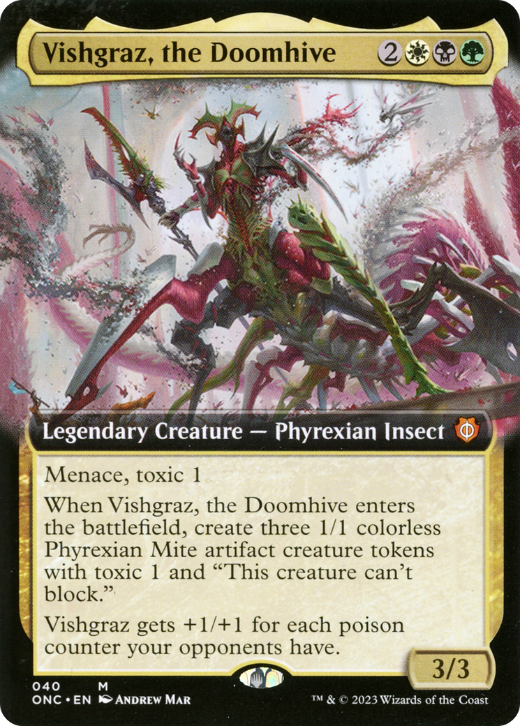 Vishgraz, the Doomhive (Extended Art) [Phyrexia: All Will Be One Commander] | Grognard Games