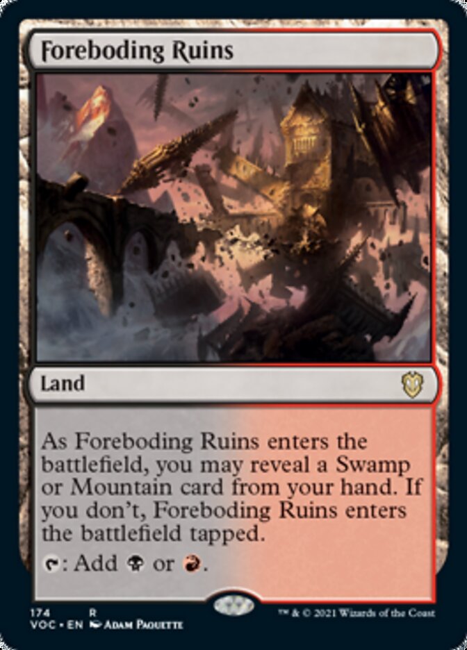 Foreboding Ruins [Innistrad: Crimson Vow Commander] | Grognard Games