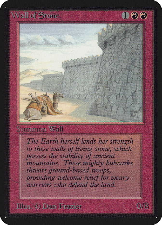 Wall of Stone [Limited Edition Alpha] | Grognard Games