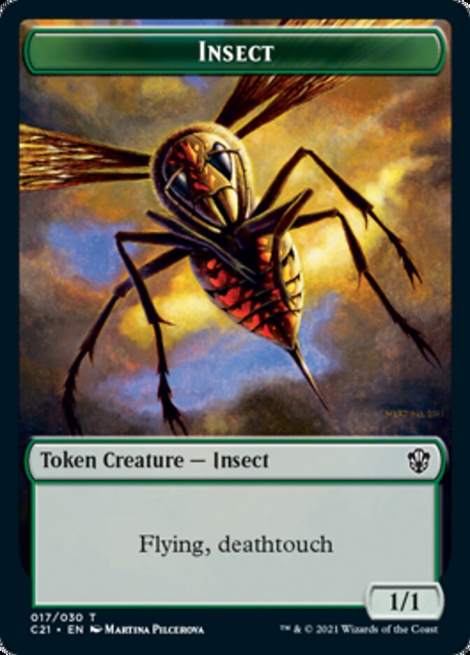 Beast (011) // Insect Token [Commander 2021 Tokens] | Grognard Games