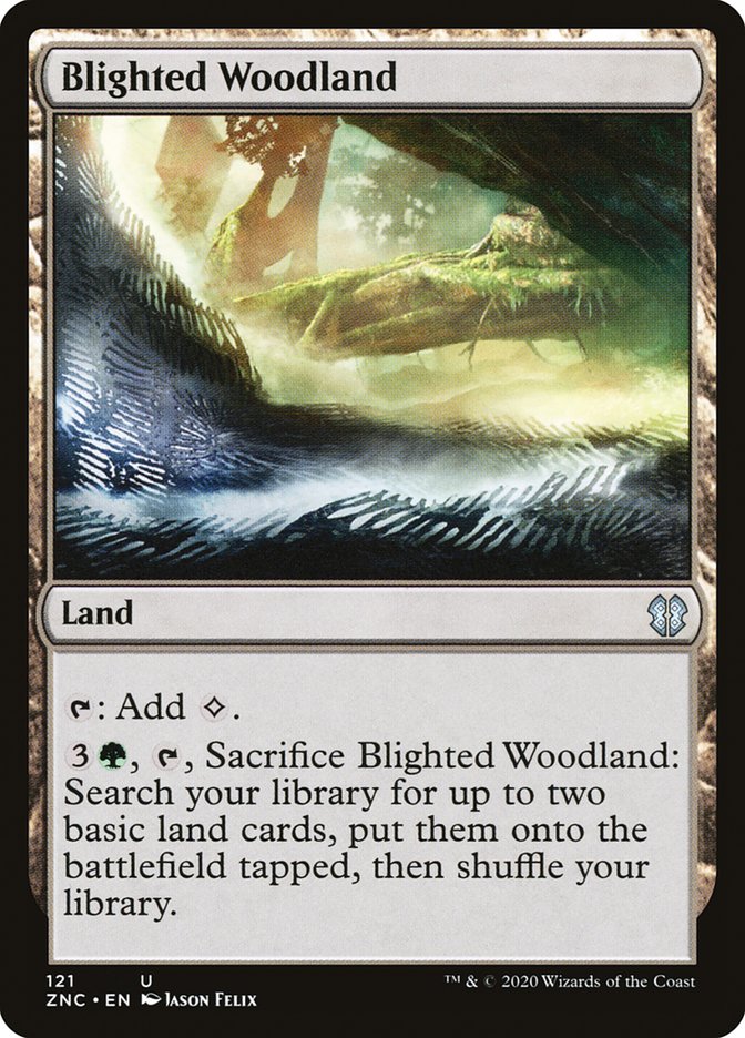 Blighted Woodland [Zendikar Rising Commander] | Grognard Games