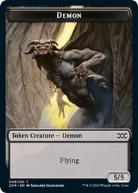 Demon // Germ Double-sided Token [Double Masters Tokens] | Grognard Games