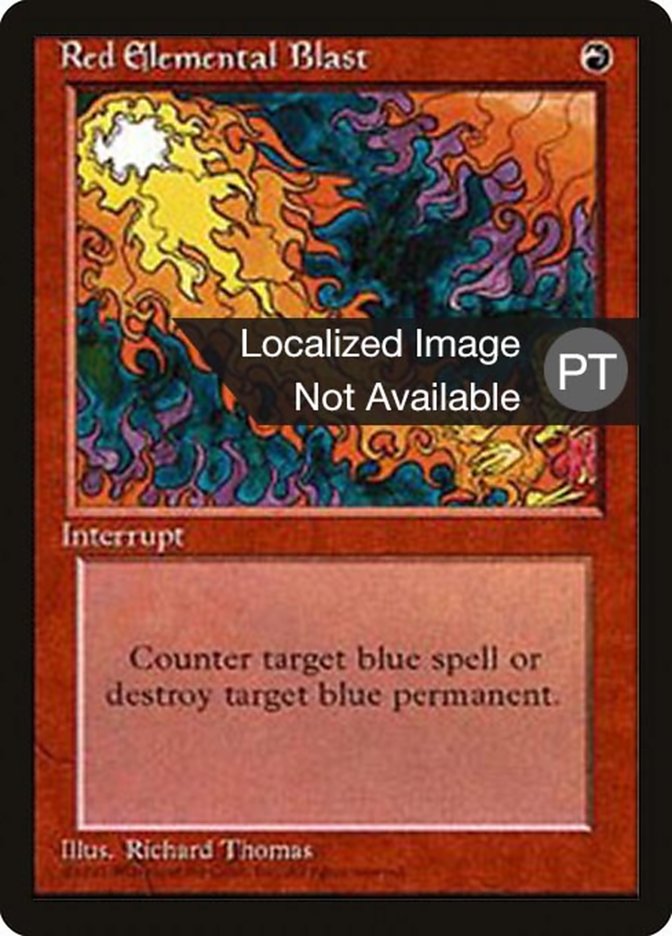 Red Elemental Blast [Fourth Edition (Foreign Black Border)] | Grognard Games