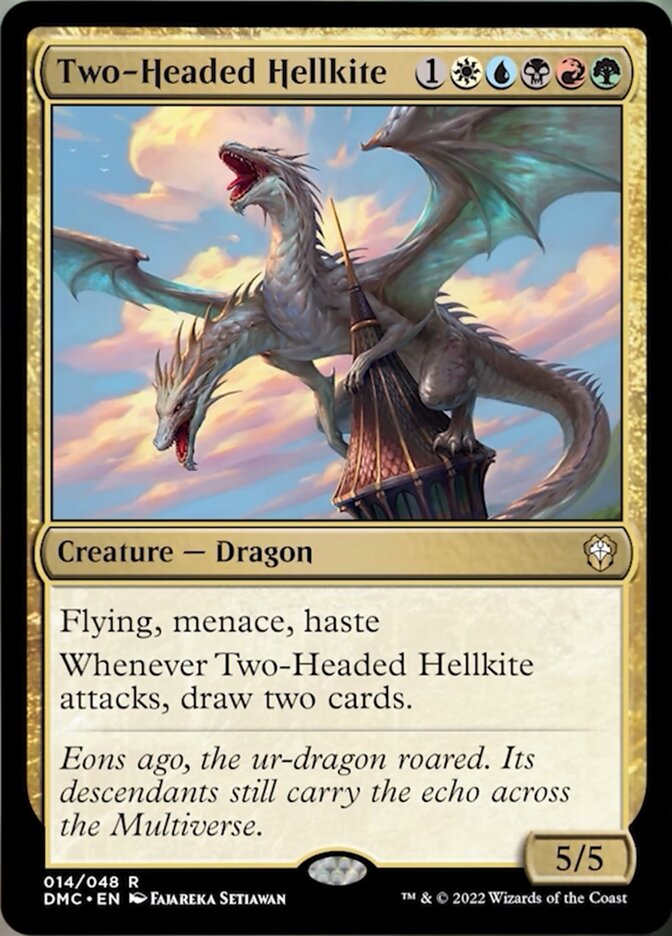 Two-Headed Hellkite [Dominaria United Commander] | Grognard Games