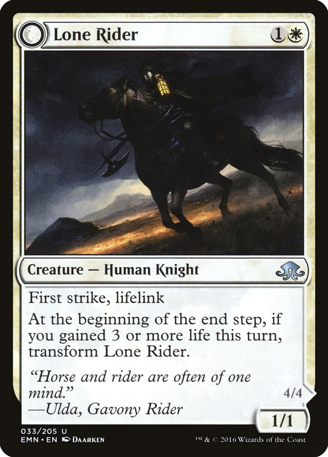 Lone Rider // It That Rides as One [Eldritch Moon] | Grognard Games