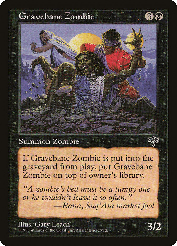 Gravebane Zombie [Mirage] | Grognard Games