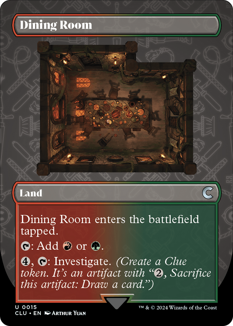 Dining Room (Borderless) [Ravnica: Clue Edition] | Grognard Games