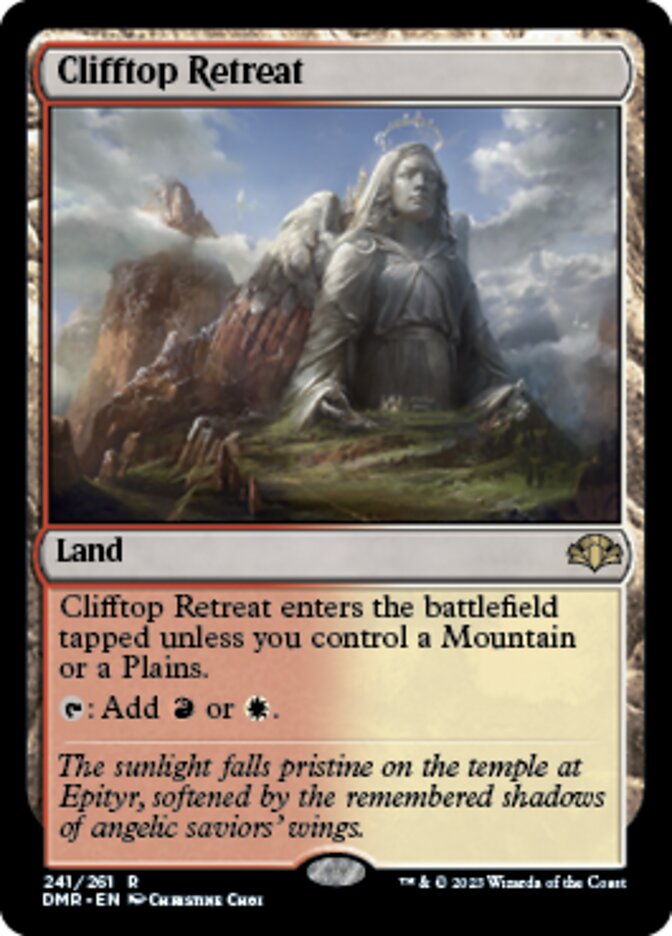 Clifftop Retreat [Dominaria Remastered] | Grognard Games