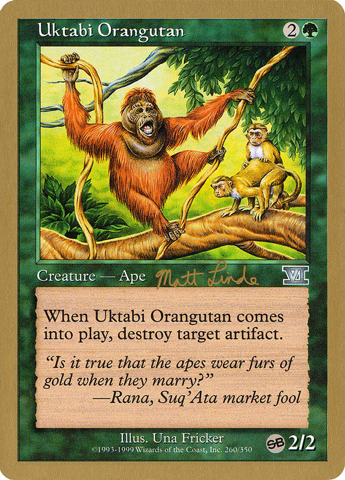 Uktabi Orangutan (Matt Linde) (SB) [World Championship Decks 1999] | Grognard Games