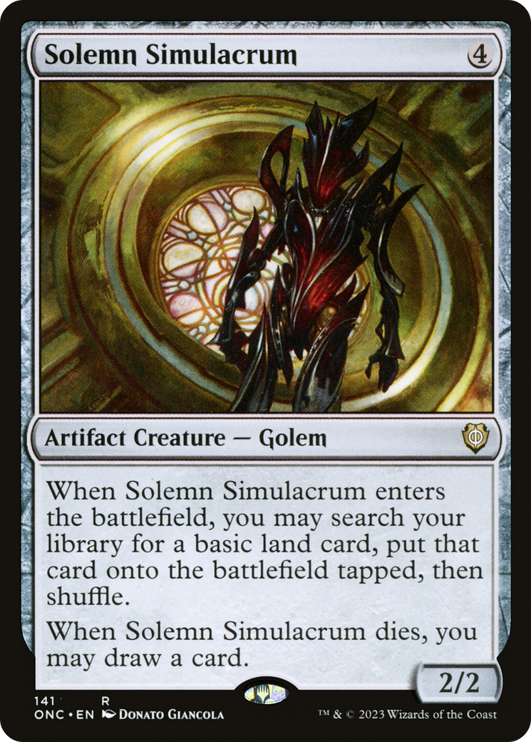 Solemn Simulacrum [Phyrexia: All Will Be One Commander] | Grognard Games
