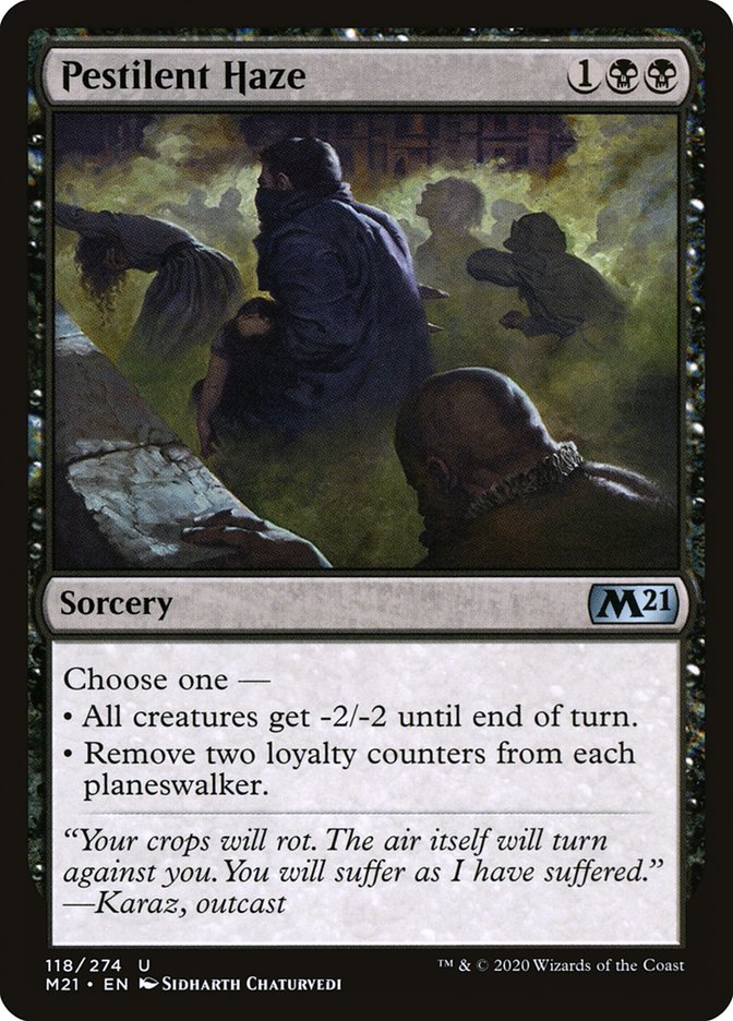 Pestilent Haze [Core Set 2021] | Grognard Games