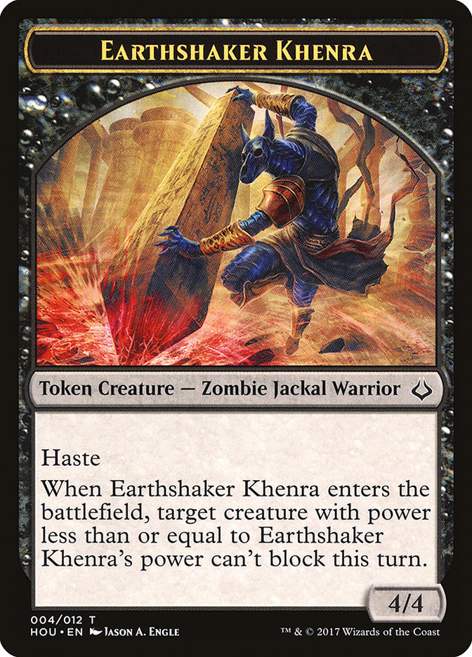 Earthshaker Khenra [Hour of Devastation Tokens] | Grognard Games