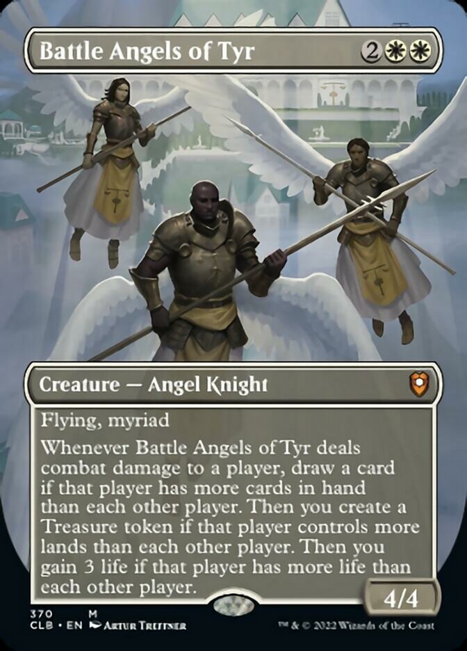 Battle Angels of Tyr (Borderless Alternate Art) [Commander Legends: Battle for Baldur's Gate] | Grognard Games