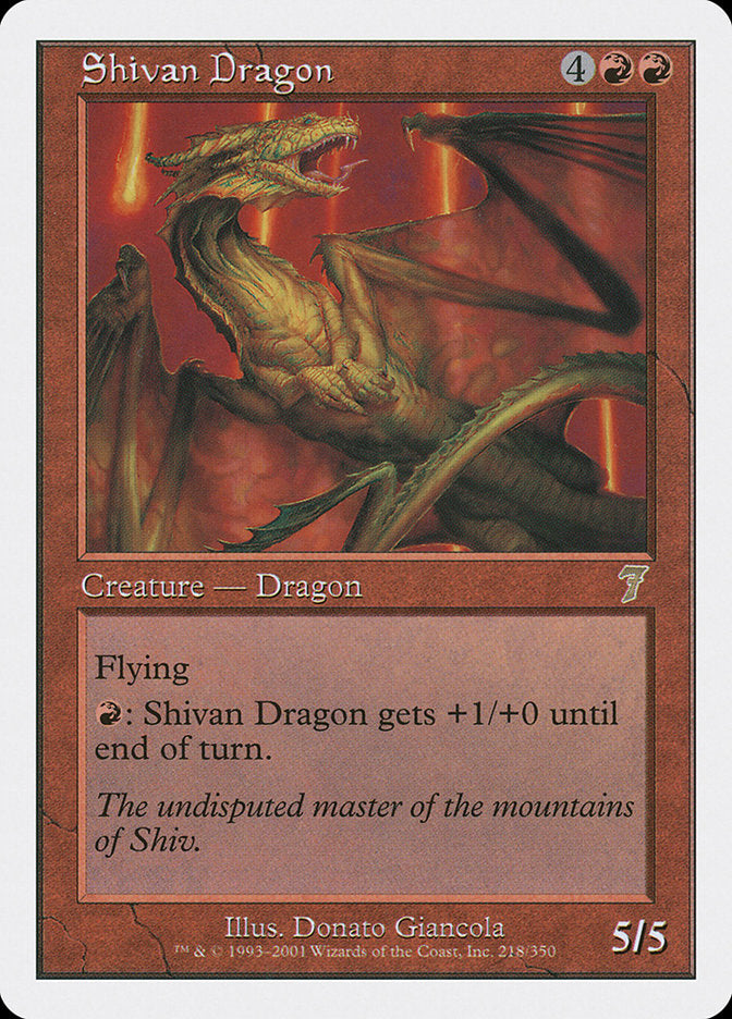 Shivan Dragon [Seventh Edition] | Grognard Games