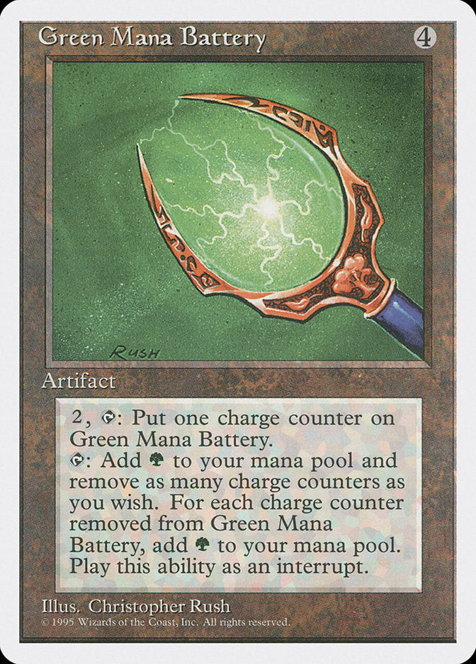 Green Mana Battery [Fourth Edition] | Grognard Games