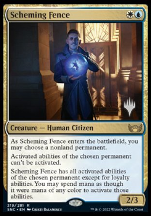 Scheming Fence (Promo Pack) [Streets of New Capenna Promos] | Grognard Games