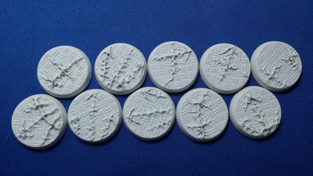 Elrik's Hobbies: Chaos Diamond Plate Round 25mm | Grognard Games