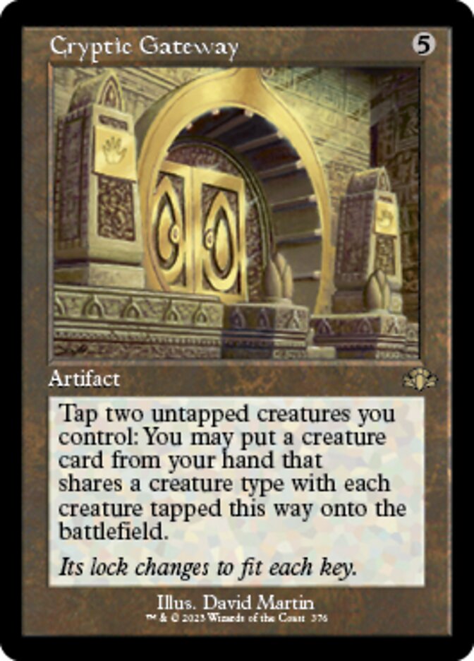 Cryptic Gateway (Retro) [Dominaria Remastered] | Grognard Games