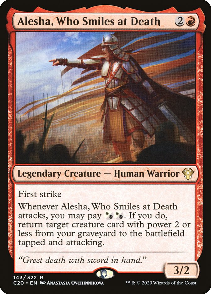 Alesha, Who Smiles at Death [Commander 2020] | Grognard Games