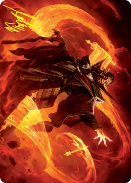 Plargg, Dean of Chaos Art Card (Gold-Stamped Signature) [Strixhaven: School of Mages Art Series] | Grognard Games