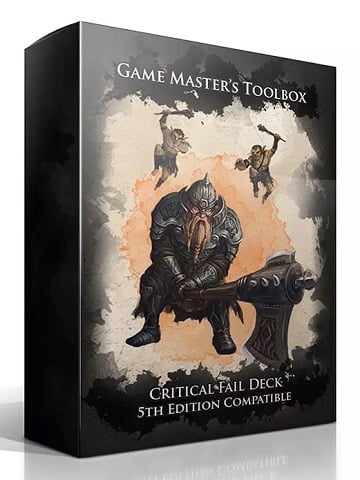 Critical Fail Deck For GMs and Players | Grognard Games