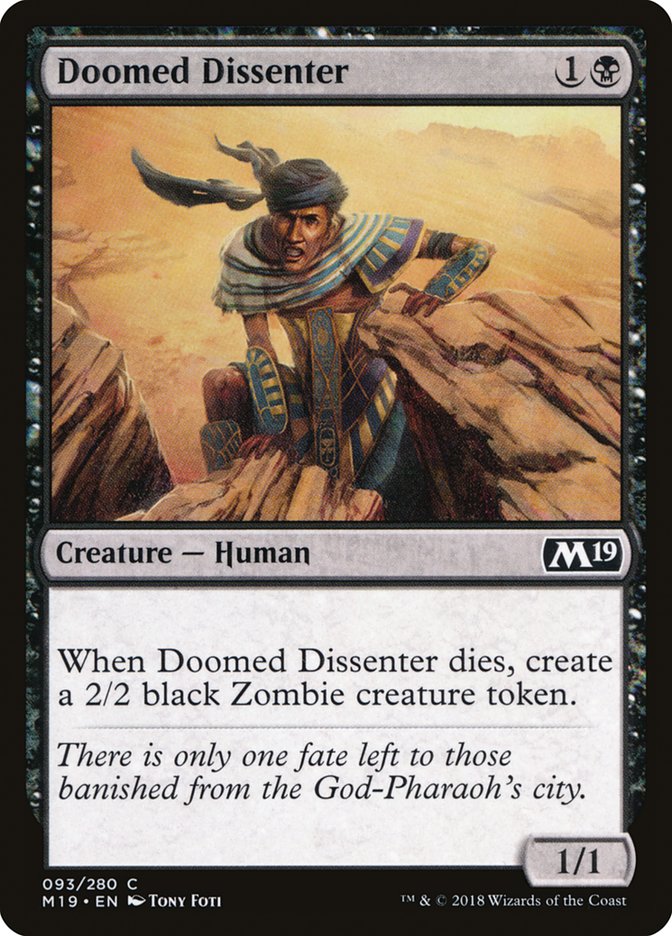 Doomed Dissenter [Core Set 2019] | Grognard Games