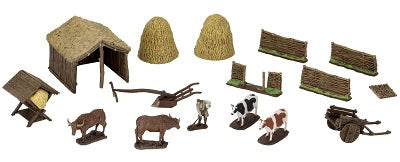 Medieval Farmer Miniature Set | Grognard Games