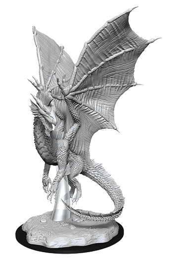 WizKids 900369 NMM Young Silver Dragon | Grognard Games