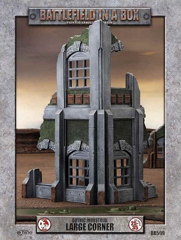 BB599 Gothic Industrial - Large Corner | Grognard Games