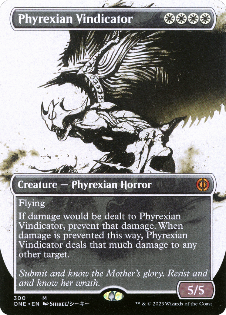 Phyrexian Vindicator (Borderless Ichor) [Phyrexia: All Will Be One] | Grognard Games