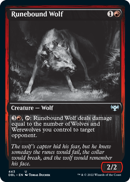 Runebound Wolf [Innistrad: Double Feature] | Grognard Games