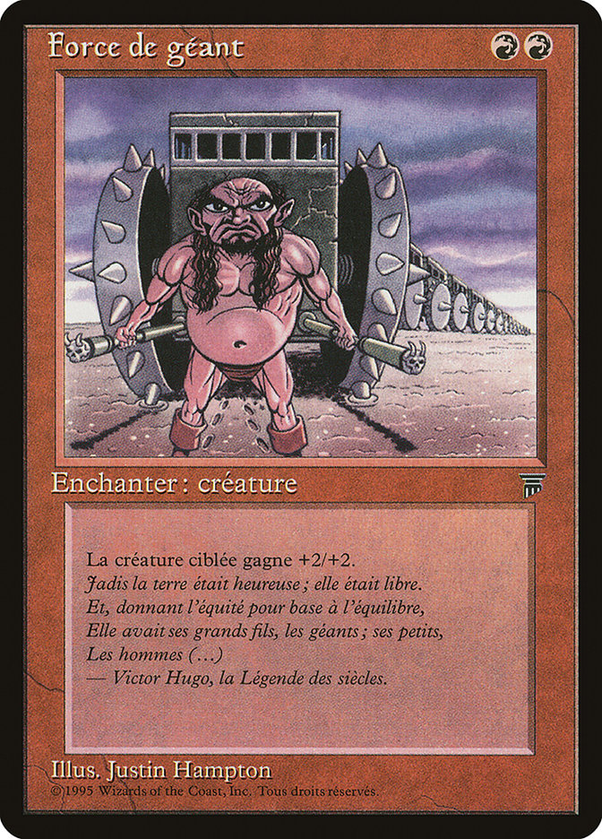 Giant Strength (French) - "Force de geant" [Renaissance] | Grognard Games