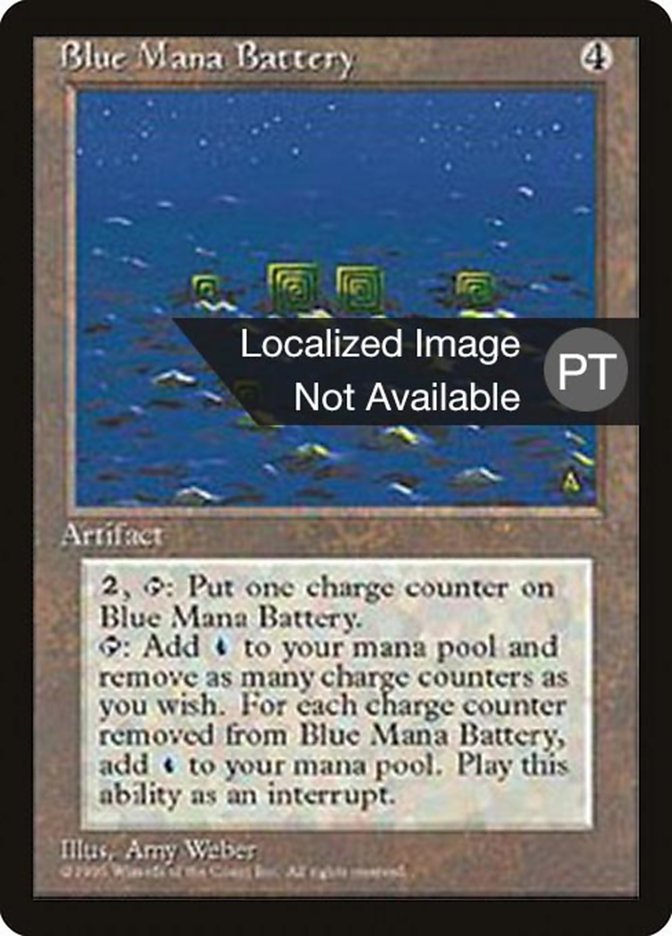 Blue Mana Battery [Fourth Edition (Foreign Black Border)] | Grognard Games