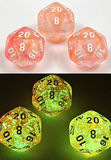 CHX30041 Lab Dice Nebula Supernova/White RPG set | Grognard Games