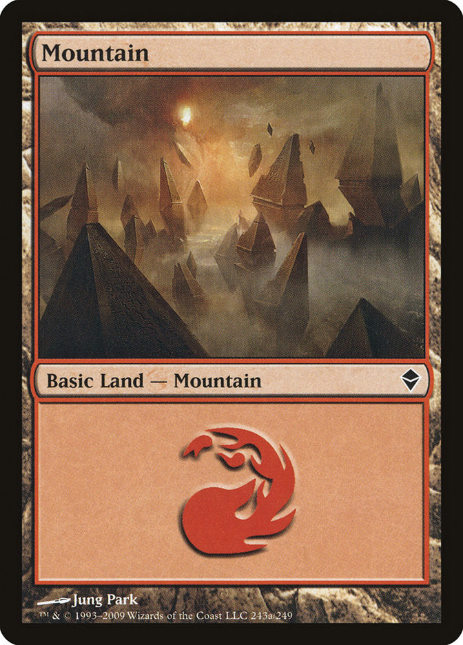 Mountain (243a) [Zendikar] | Grognard Games