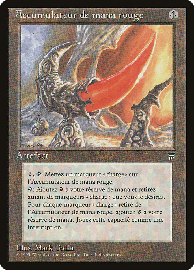 Red Mana Battery (French) - "Accumulateur de mana rogue" [Renaissance] | Grognard Games