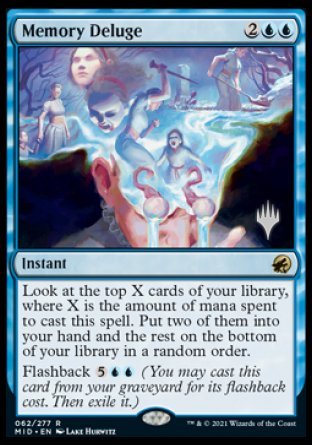 Memory Deluge (Promo Pack) [Innistrad: Midnight Hunt Promos] | Grognard Games